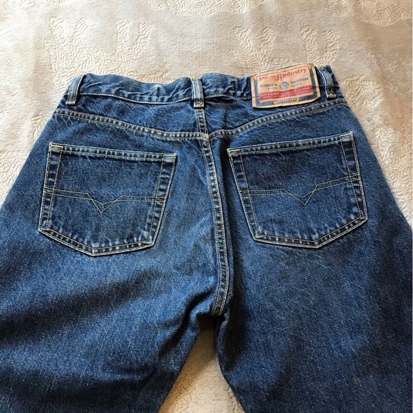 Diesel Industry blue cotton straight jeans 32 x 28 - Picture 3 of 7